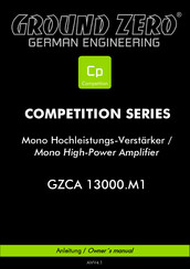 Ground Zero COMPETITION SERIE Anleitung