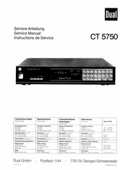 Dual CT 5750 Serviceanleitung
