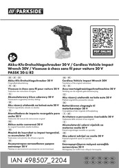 Parkside PASSK 20-Li B2 Originalbetriebsanleitung