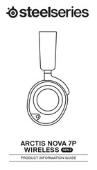 Steelseries ARCTIS NOVA 7P WIRELESS GEN 2 Produktinformationshandbuch