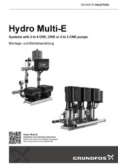 Grundfos Hydro Multi-E Montage- Und Betriebsanleitung
