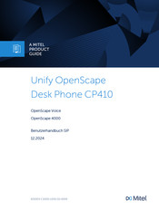 Mitel Unify OpenScape Desk Phone CP410 Benutzerhandbuch