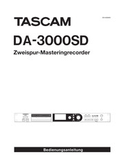 Tascam DA-3000SD Bedienungsanleitung