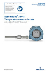 Emerson Rosemount 3144S Kurzanleitung