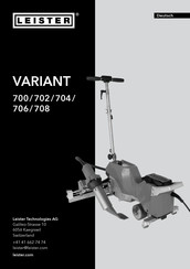Leister VARIANT 700 Bedienungsanleitung