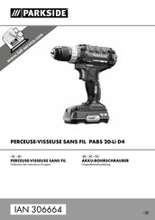 Parkside PABS 20-Li D4 Originalbetriebsanleitung