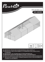 Pawhut D51-436V03 Bedienungsanleitung