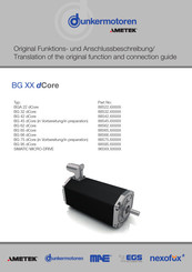 Ametek dunkermotoren BG dCore-Serie Anschlussbeschreibung