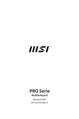 MSI PRO Serie Benutzerhandbuch