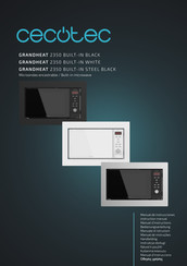 Cecotec GRANDHEAT 2350 BUILT-IN BLACK Bedienungsanleitung