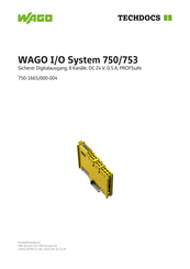 WAGO 753 Produkthandbuch