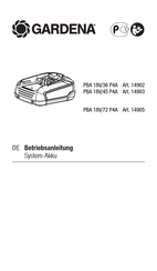 Gardena 14902 Betriebsanleitung