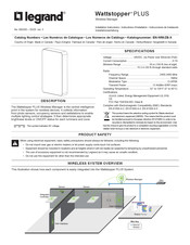 LEGRAND Wattstopper PLUS Installationsanleitung