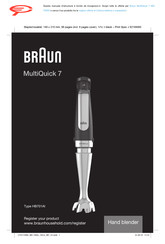 Braun MultiQuick 7 MQ 7000X Bedienungsanleitung
