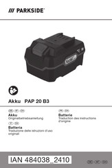 Parkside PAP 20 B3 Originalbetriebsanleitung