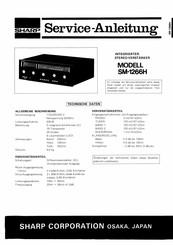 Sharp SM-1266H Serviceanleitung