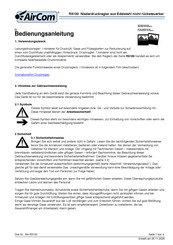 Aircom R3100 Bedienungsanleitung