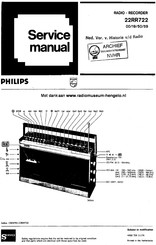 Philips 22RR722/00 Serviceanleitung