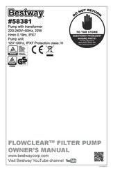 Bestway 58381 Benutzerhandbuch