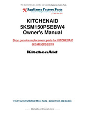 Kitchenaid 5KSM150PSEBW4 Gebrauchsanleitung