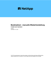 NetApp ASA C400 Anleitung Zur Installation Und Wartung