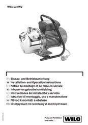 Wilo Jet WJ Einbau- Und Betriebsanleitung