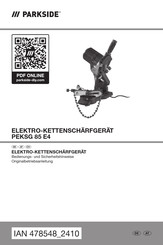 Parkside HG12071 Bedienungs- Und Sicherheitshinweise Originalbetriebsanleitung