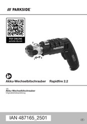 Parkside Rapidfire 2.2 Originalbetriebsanleitung