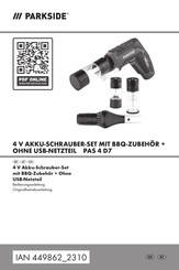 Parkside HG10759 Bedienungsanleitung/Originalbetriebsanleitung