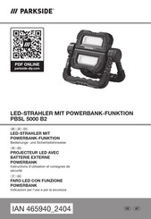 Parkside PBSL 5000 B2 Bedienungs- Und Sicherheitshinweise