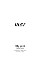 MSI PRO Serie Benutzerhandbuch