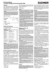 EUCHNER CMS-E-ER Betriebsanleitung