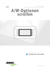 AERMEC PGD1 Bedienungsanleitung