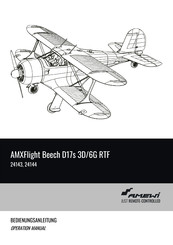 Amewi AMXFlight Beech D17s 3D/6G RTF 24143 Bedienungsanleitung
