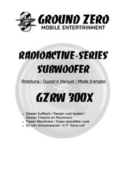 Ground Zero RADIOACTIVE Serie Anleitung