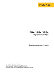Fluke 15B+ Bedienungshandbuch