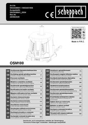 Scheppach OSM100 Originalbetriebsanleitung