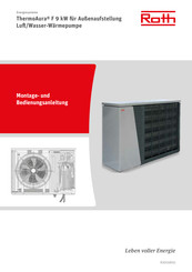 Roth ThermoAura F 9 kW Montage- Und Bedienungsanleitung