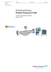 Endress+Hauser Proline Promass O 500 Betriebsanleitung