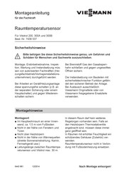 Viessmann VITOTROL 200 Montageanleitung Für Die Fachkraft