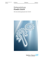 Endress+Hauser Flowfit COA30 Einbauanleitung