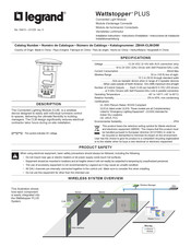 Legrand Wattstopper PLUS Installationsanleitung