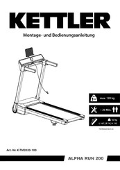 Kettler ALPHA RUN 200 Montage- Und Bedienungsanleitung