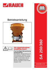 Rauch SA 250 Betriebsanleitung