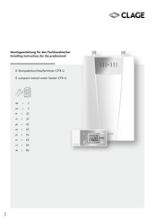 clage CFX-U Montageanleitung Für Den Fachhandwerker