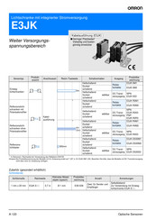 Omron E3JK-5M Serie Bedienungsanleitung