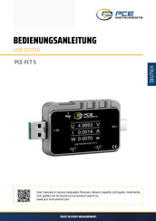 Pce Instruments PCE-FCT 5 Bedienungsanleitung