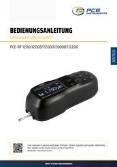 PCE Instruments PCE-RT 2200 Bedienungsanleitung