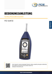 Pce Instruments PCE-SLM 50 Bedienungsanleitung