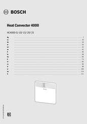 Bosch Heat Convector 4000 Bedienungsanleitung